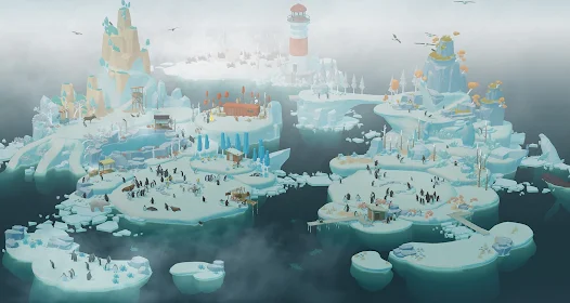 7 jeux mobiles cosy 100 % gratuits à tester sans attendre 3 Penguin Isle sur Android et iOS